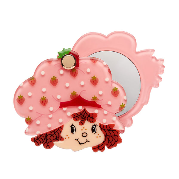 Erswilder x Strawberry Shortcake - Big Adorable Stawberry Smile Mirror Compact
