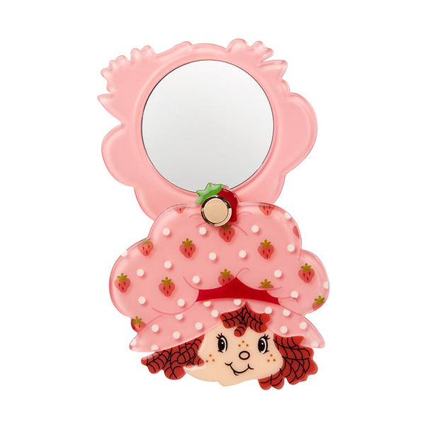 Erswilder x Strawberry Shortcake - Big Adorable Stawberry Smile Mirror Compact