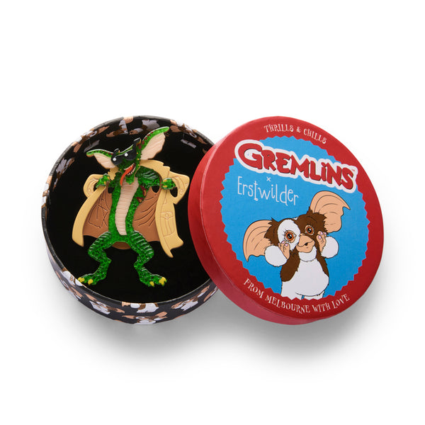 Erstwilder - Gremlin Ultimate Gift Bundle - Flasher Brooch + Stripe Brooch + Gizmo Brooch + Earrings + Enamel Pin - Thrills & Chills (2025)