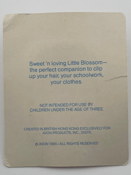Vintage 1985 Little Blossom Avon Clip