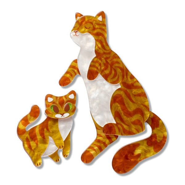 Purrfect Harmony Cat Brooch Pair - Erstwilder By Your Side Brooch (2026)