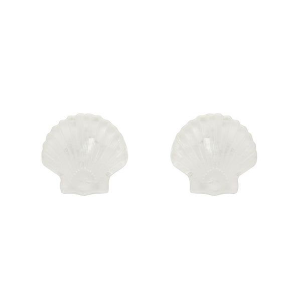 Erstwilder - Sea Shell Stud Earrings - White