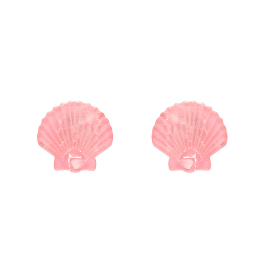 Erstwilder - Sea Shell Stud Earrings - Pale Pink