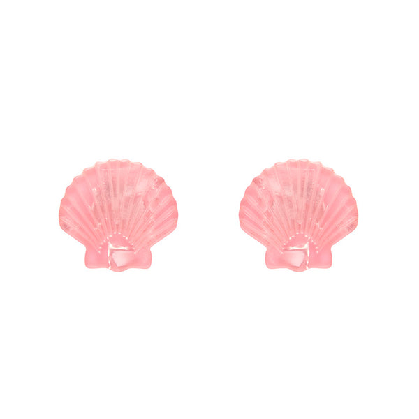 Erstwilder - Sea Shell Stud Earrings - Pale Pink