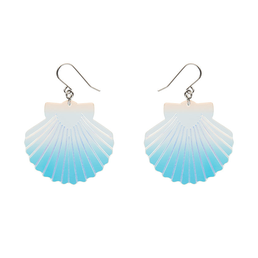 Erstwilder - Sea Shell Drop Earrings - Iridescent