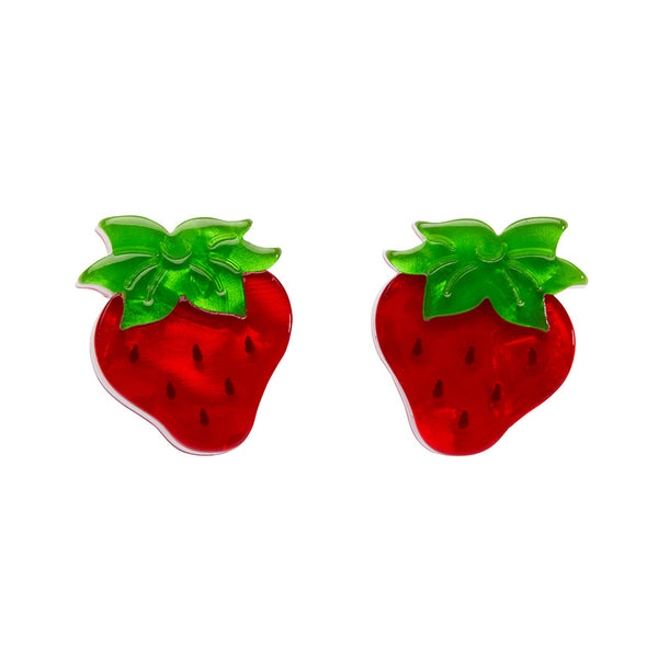 Erswilder x Strawberry Shortcake - Darling Strawberry Stud Earrings