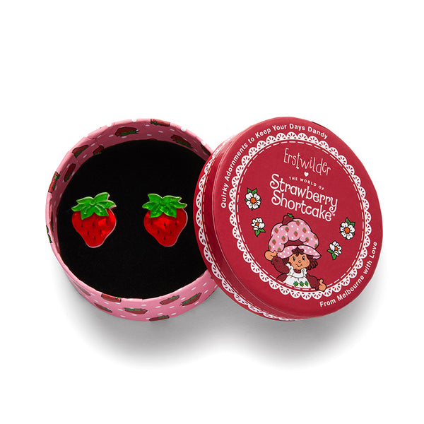 Erswilder x Strawberry Shortcake - Darling Strawberry Stud Earrings