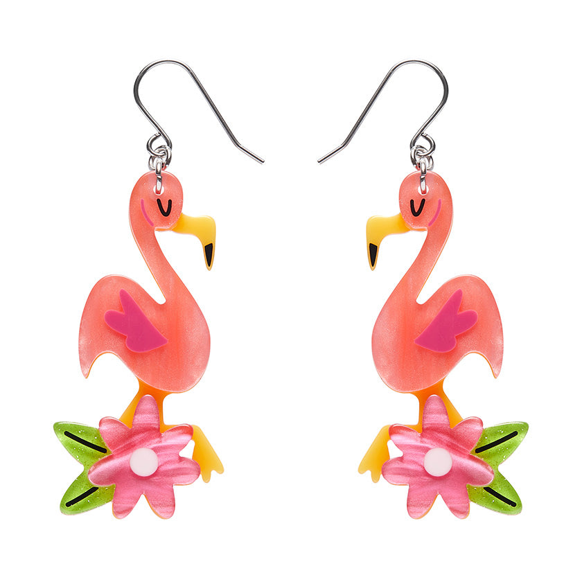 Erstwilder - Let's Flamingle Drop Earrings - Atomic Adobe (2024)