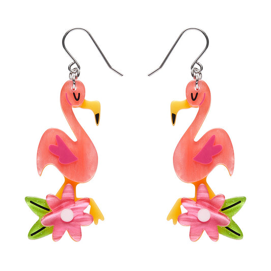 Erstwilder - Let's Flamingle Drop Earrings - Atomic Adobe (2024)