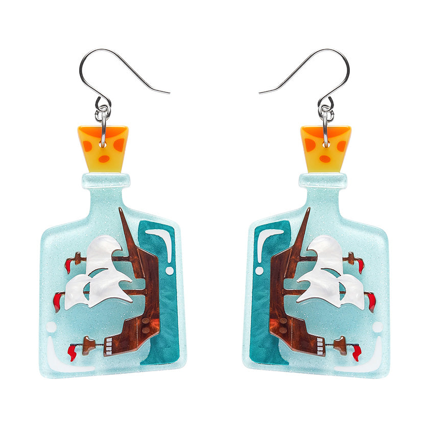 Erstwilder - Magnificent Maritime Drop Earrings  - Atomic Adobe (2024)