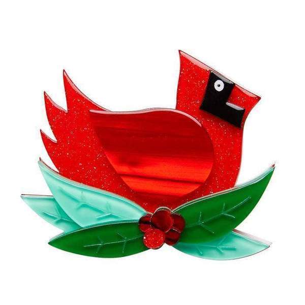 The Christmas Cardinal Brooch - Erstwilder Kitschy Christmas (2017)