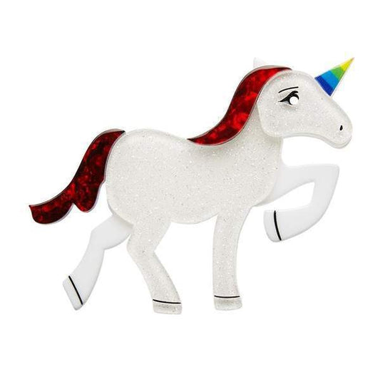 Erstwilder - Ula Unicorn Brooch (Red) - Fan Favorites (2018)