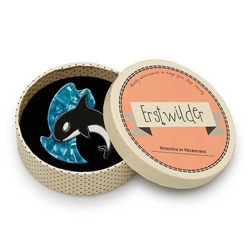 Erstwilder - Olinda the Honorable Orca Brooch - Ocean Vibes (2017)
