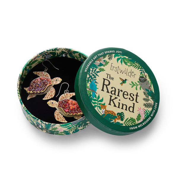 Hawksbill Turtle Brooch + Hawksbill Turtle Drop Earrings Set - Erstwilder The Rarest Kind (2026)