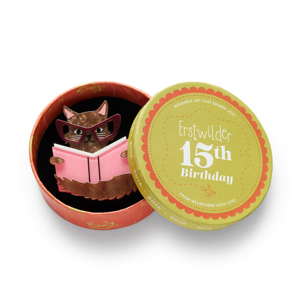 Erstwilder - Puss in Books Cat Brooch - 15th Birthday Fan Favorites (2026)