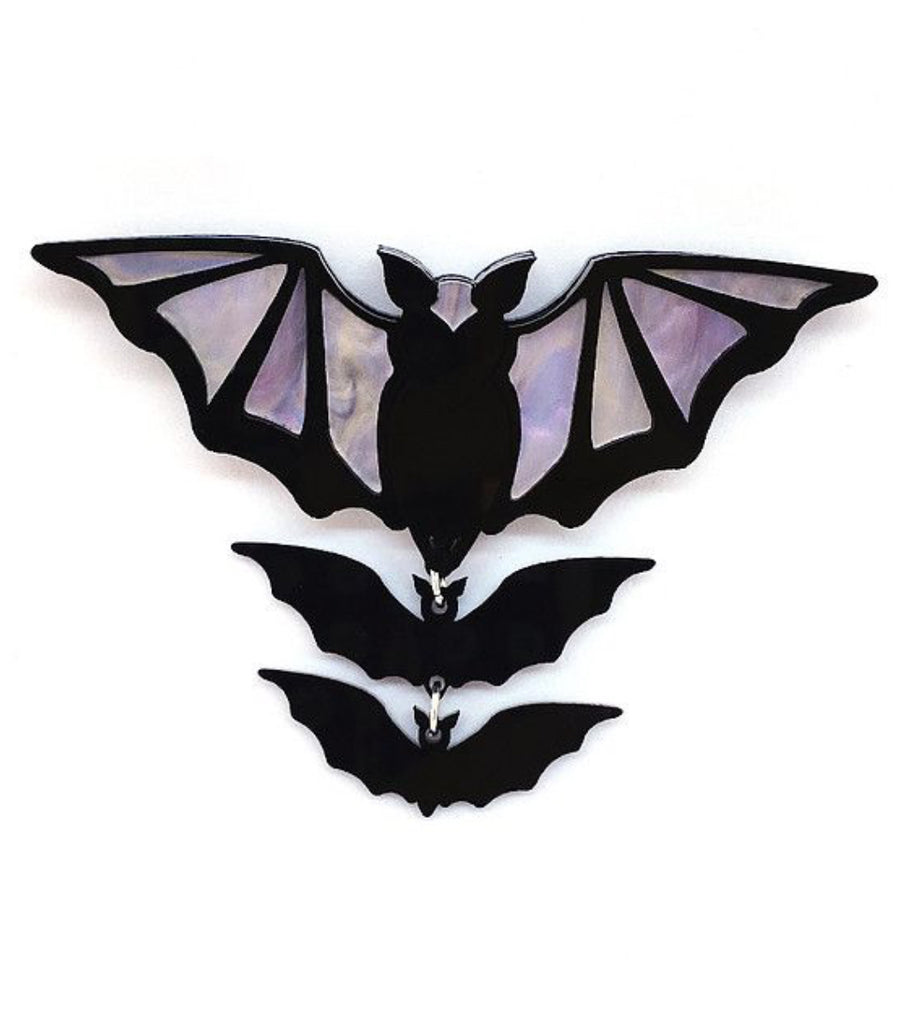 Deer Arrow - Bat Brooch