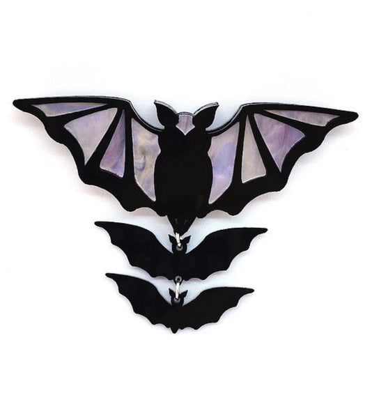 Deer Arrow - Bat Brooch