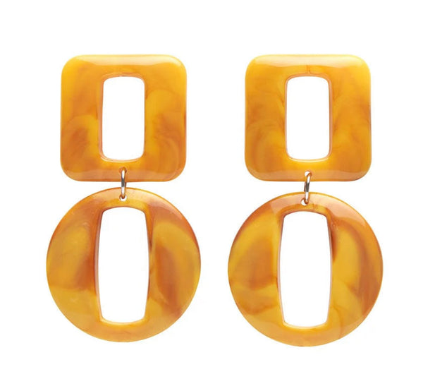 Erstwilder - Statement Marble Chunky Drop - Mustard