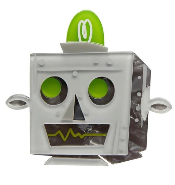 Erstwilder - Does Not Compute Robot Brooch - Kitschy Witch Designs (2020)