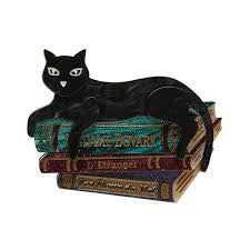 Cultured Cat Brooch (Black) - Erstwilder Paris Holiday (2022)