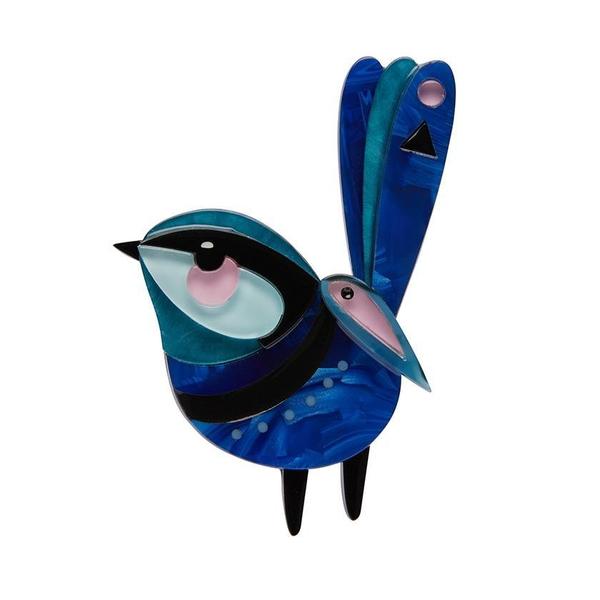 Erstwilder - The Splendid Fairy Wren Brooch - Pete Cromer III (2021)
