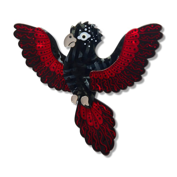 Erstwilder Red-Tailed Black Cockatoo Kurri Kurri Marrpu Brooch- Brooke Sutton (2026)
