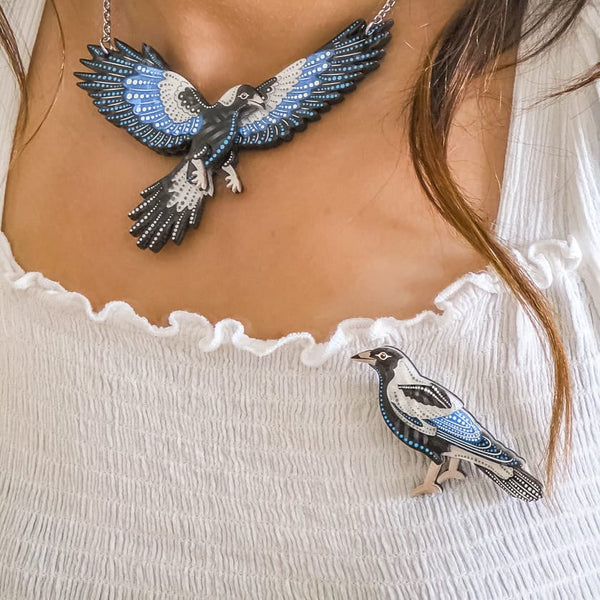 Erstwilder Magpie Kulpurru Brooch - Brooke Sutton (2026)