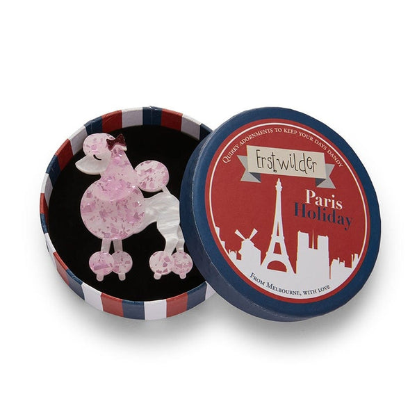 Erstwilder Madame Caniche Pink Poodle Brooch - Paris Holiday (2022)