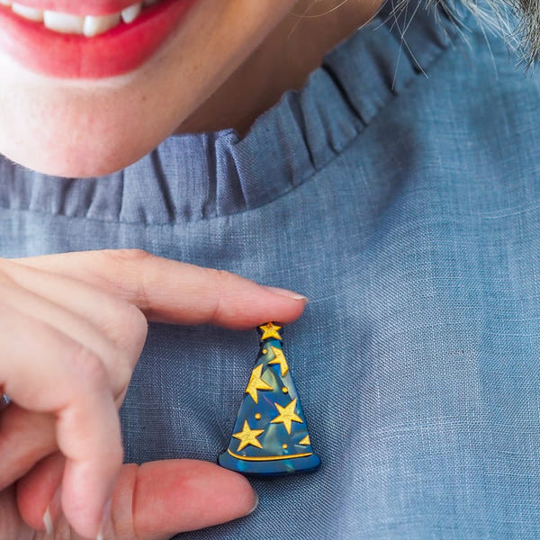 Wizard Hat Simplified Mini Brooch - Erstwilder x Pete Cromer Fairytales 2 (2026)