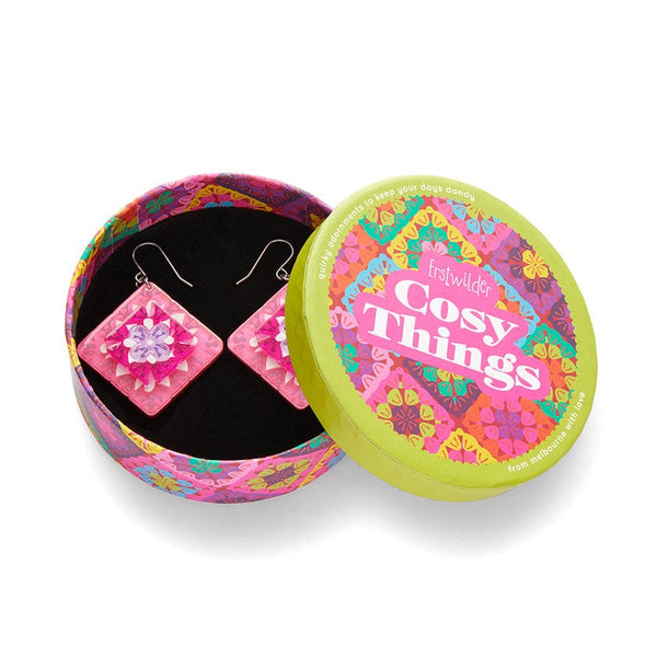 Erstwilder - Cosy Comfort Earrings - Pink  - Cosy Comfort (2023)