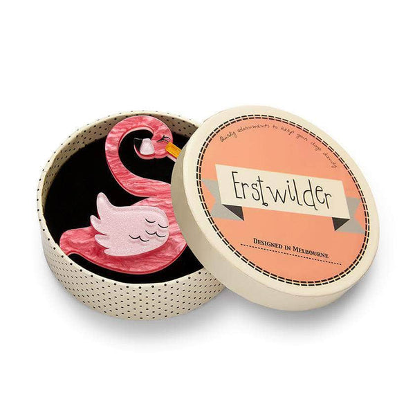 Erstwilder - Francie the Flamingo Brooch - South American Socialites (2018)
