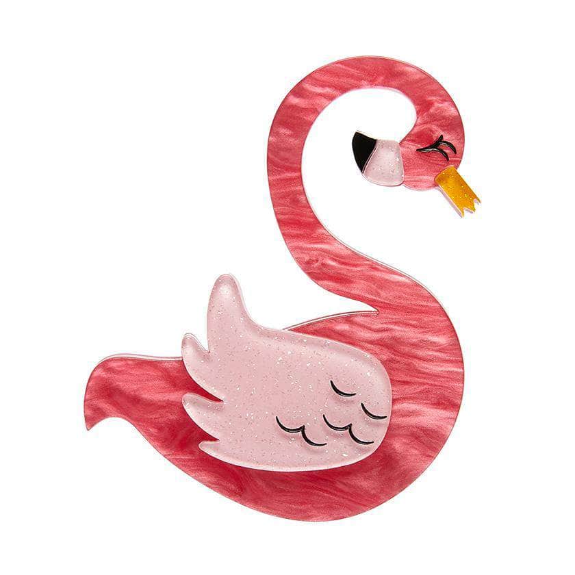 Erstwilder - Francie the Flamingo Brooch - South American Socialites (2018)