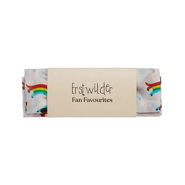 Rainbow Ruff Head Scarf White by Erstwilder