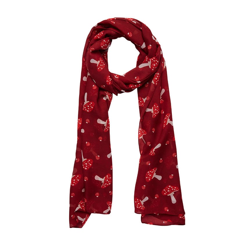 Well Spotted Large Neck Scarf Red by Erstwilder