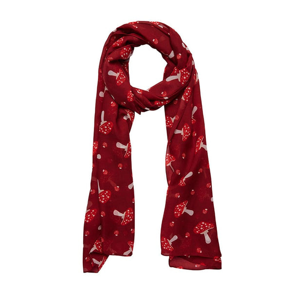 Well Spotted Large Neck Scarf Red by Erstwilder