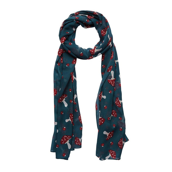 Well Spotted Large Neck Scarf Teal by Erstwilder