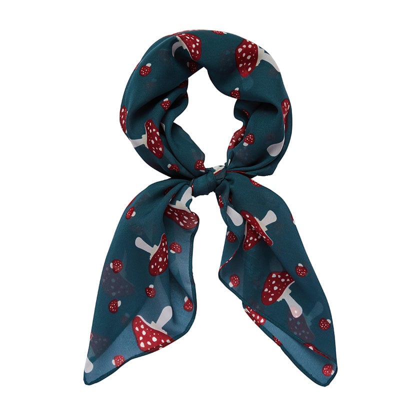 Well Spotted Head Scarf Teal by Erstwilder