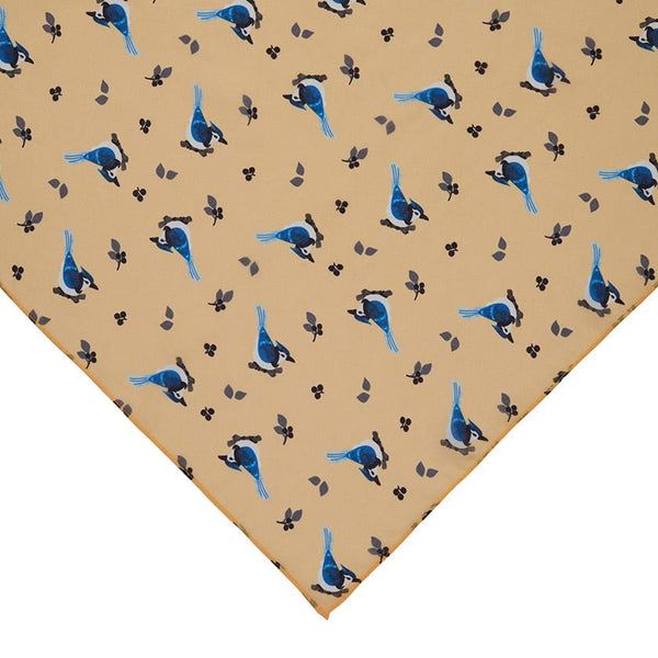 Blue Jay Way Large Head Scarf Yellow by Erstwilder Woodlands