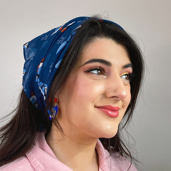 Blue Jay Way Head Scarf Navy by Erstwilder