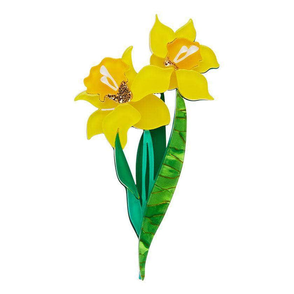 Garden Goddess Daffodil Brooch by Erstwilder In Full Bloom (2019)