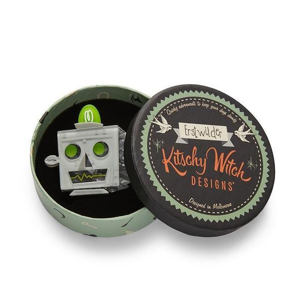 Erstwilder - Does Not Compute Robot Brooch - Kitschy Witch Designs (2020)