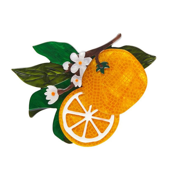 Erstwilder - Orange Cruan Brooch - Botanical Fruit (2023)