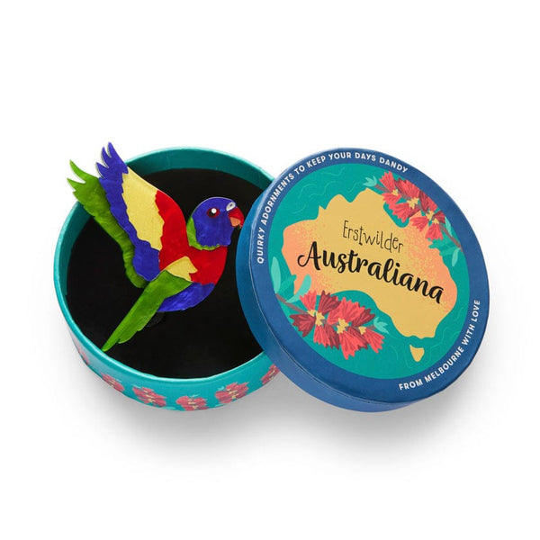 Erstwilder - Lulu the Lorikeet Brooch - Australiana (2025)