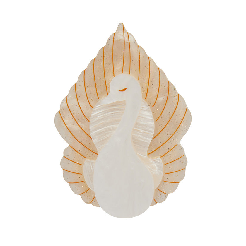 Erstwilder - On White Wings Swan Brooch - Art Nouveau (2021)