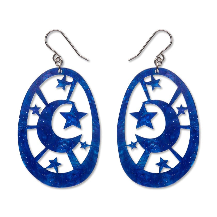 Erstwilder - Moonlight Drop Essential Earrings (Navy)