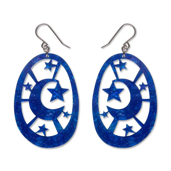 Erstwilder - Moonlight Drop Essential Earrings (Navy)
