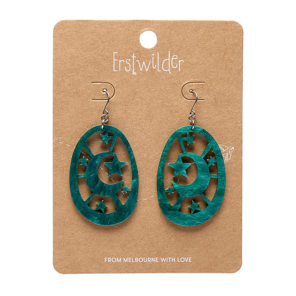 Erstwilder - Moonlight Drop Essential Earrings (Green)