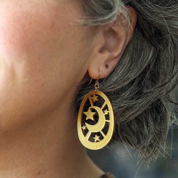 Erstwilder - Moonlight Drop Essential Earrings (Gold)