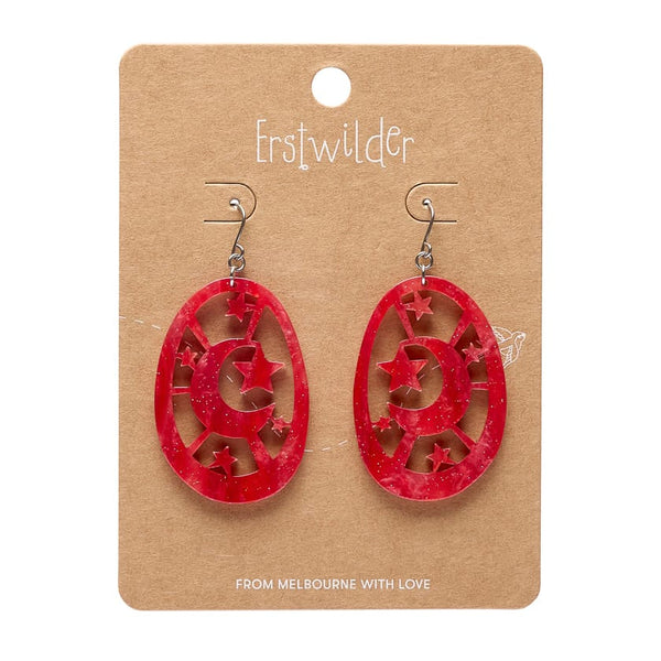 Erstwilder - Moonlight Drop Essential Earrings (Red)