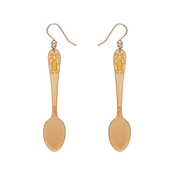 Erstwilder - Spoon, Please! Drop Earrings - Gold  - Katherine Sabbath (2024)